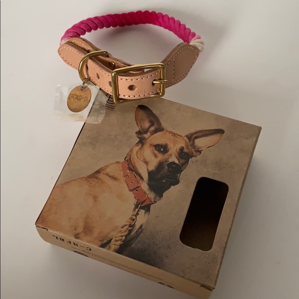 Found My Animal Rope & Leather Dog & Cat Collar,